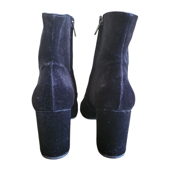 American Eagle Women's Black Velvet Fall Booties - Size 8 - Picture 5 of 14